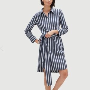 Lafayette 148 Fabiola Shirt Dress Medium